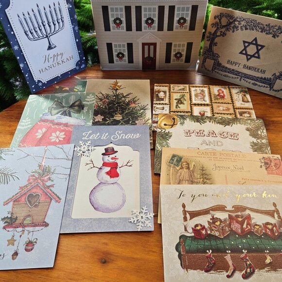 House of Christmas Cards - 40 Unique Designs - Hanukkah, Holiday, Santa, Christ - Picture 11 of 12